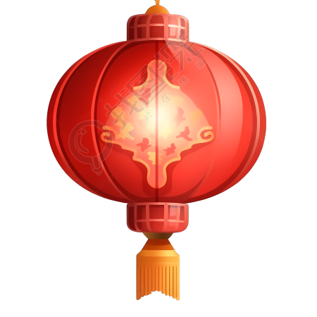 可商用高清PNG透明背景中国风红灯笼素材