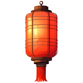 红灯笼插画设计