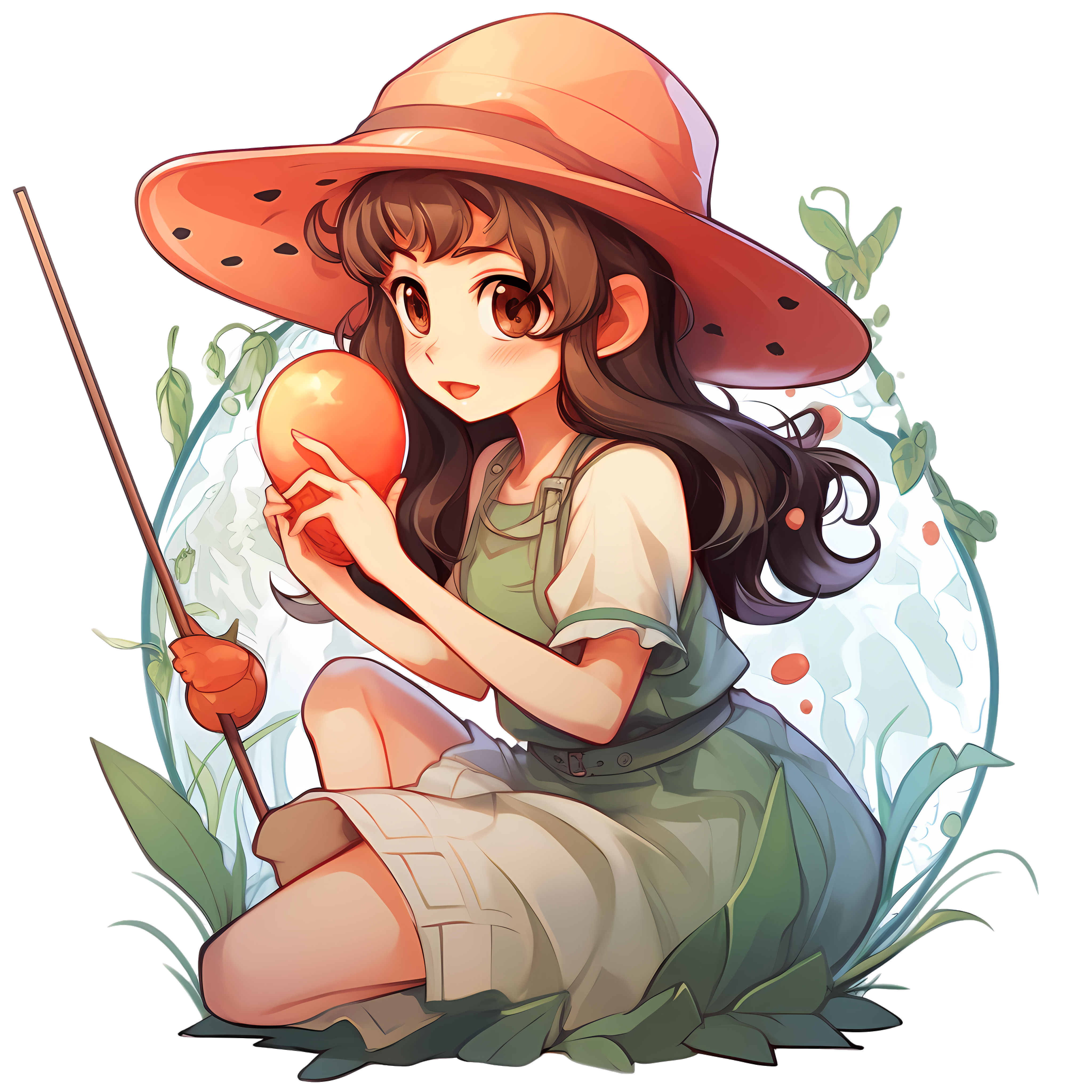 魔法少女风格的透明背景素材