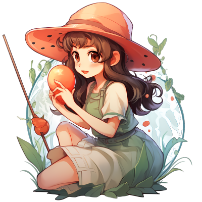 魔法少女风格的透明背景素材
