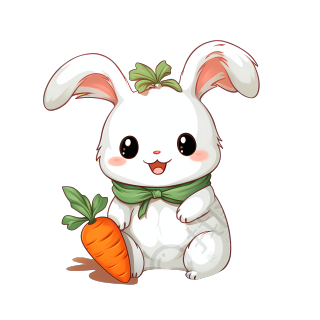 幼儿卡通兔子创意插画设计