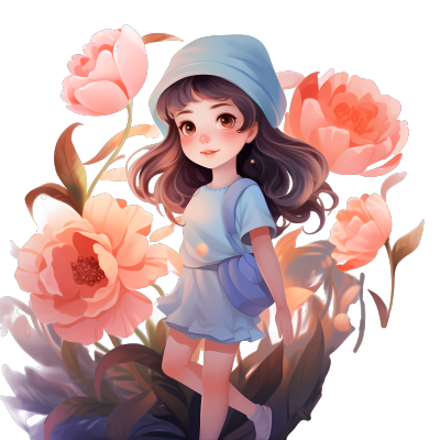 梦幻花仙女PNG图素材