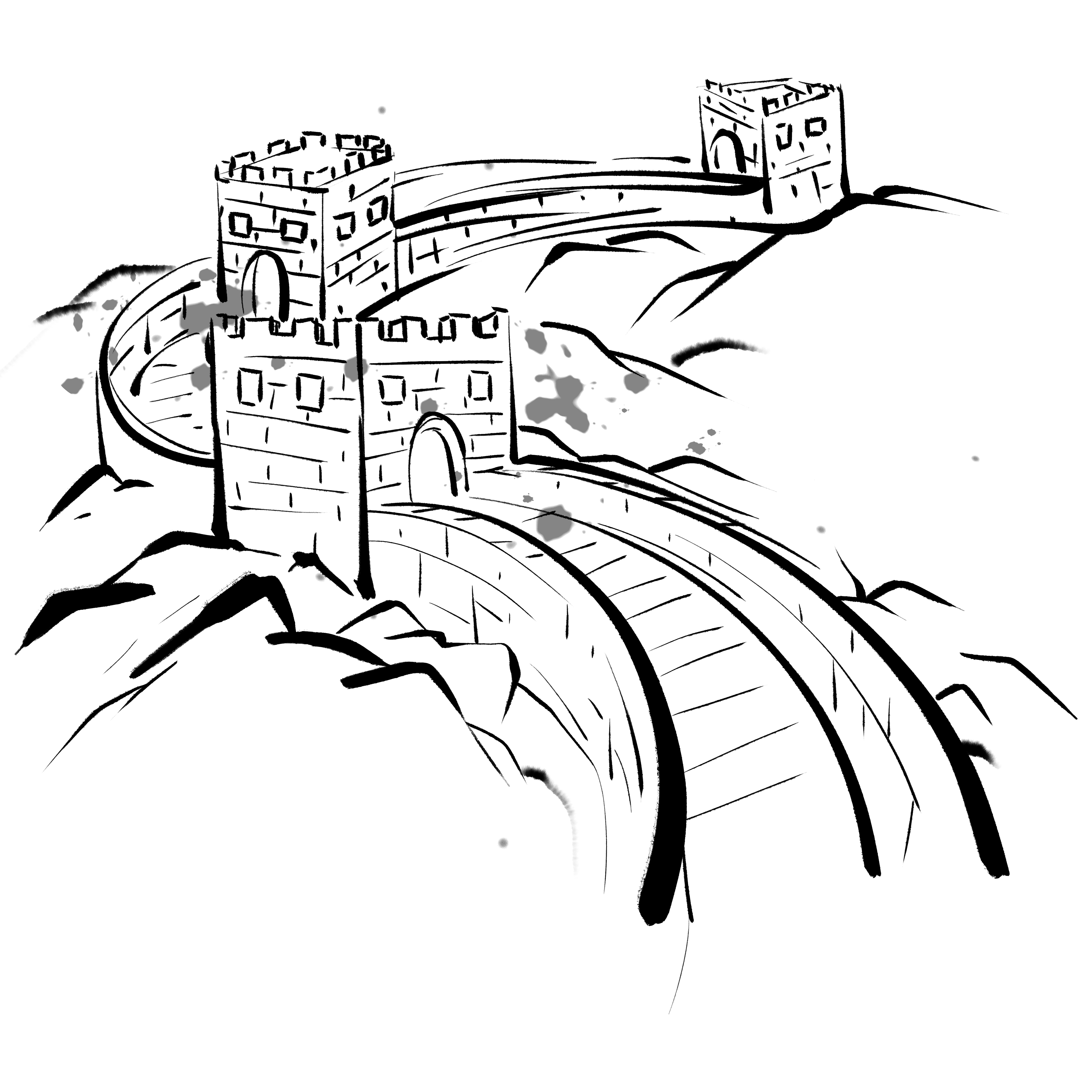 长城绘画图片如何绘制