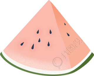 夏日手绘西瓜素材