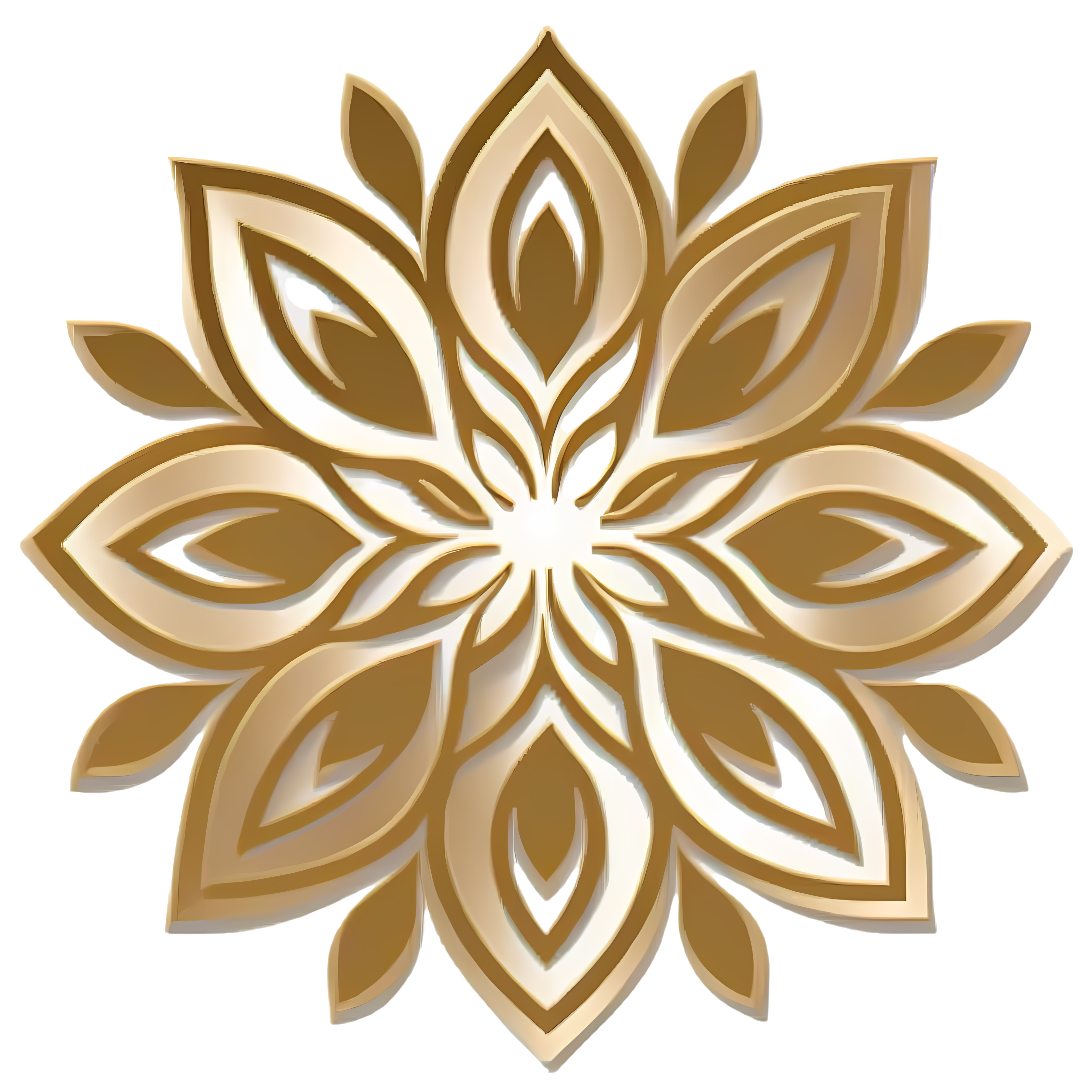 金色花朵图标