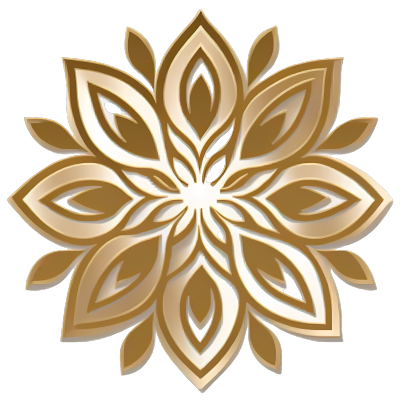 金色花朵图标