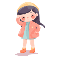 可商用的创意可爱女孩插画设计元素