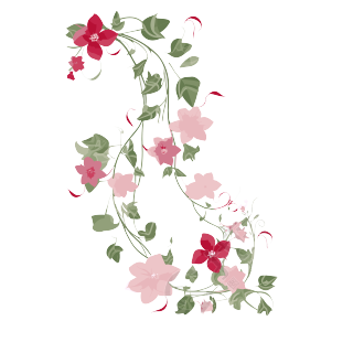 文艺装饰花藤素材