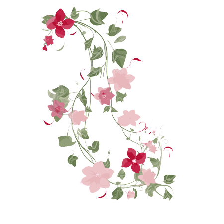 文艺装饰花藤素材