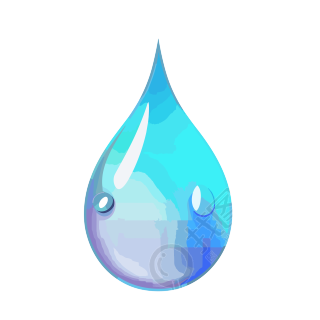 水滴插画素材