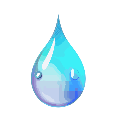 水滴插画素材