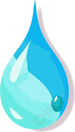 水滴矢量插画元素