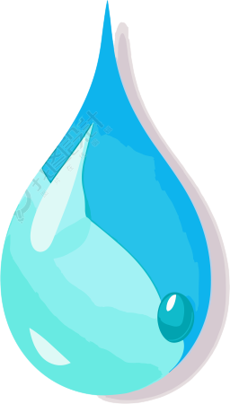 水滴矢量插画元素