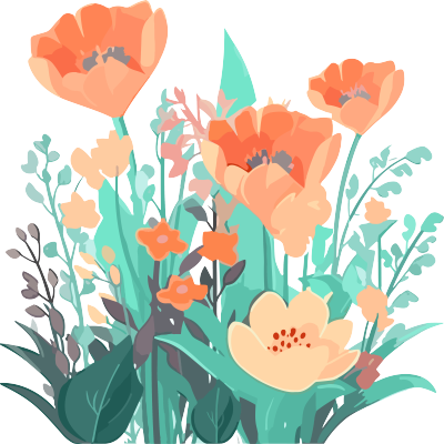 白底扁平插画设计元素PNG素材