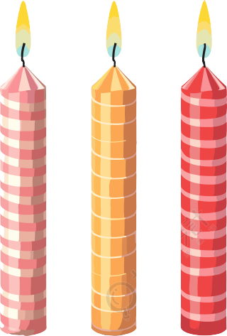 生日蜡烛PNG图形素材