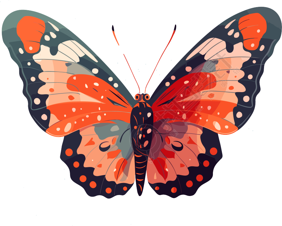 白底扁平插画UI图形素材