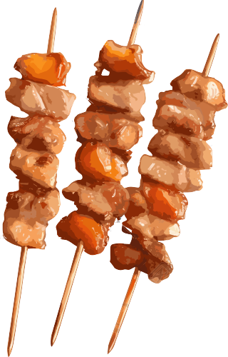 美食烧烤节肉串素材图