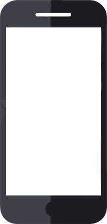 iPhone手机透明背景矢量插画