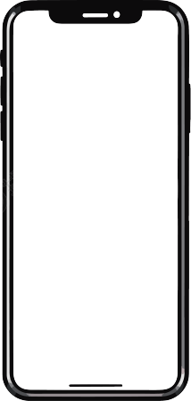 iPhone 手机透明白色背景插画