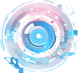 透明背景科技元素矢量插画