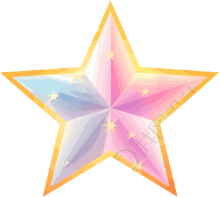 星空矢量粉彩扁平插画元素