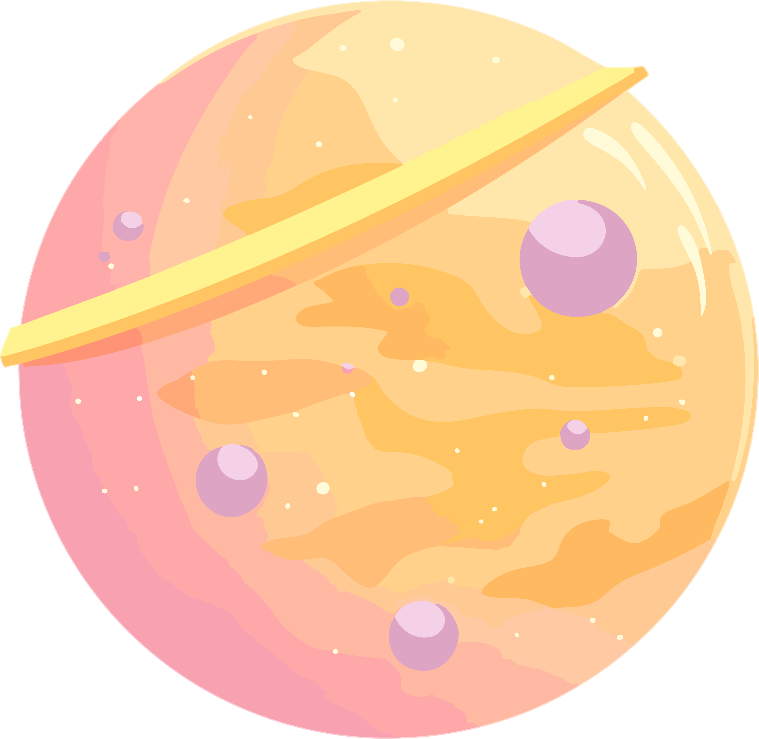 透明背景月球插画