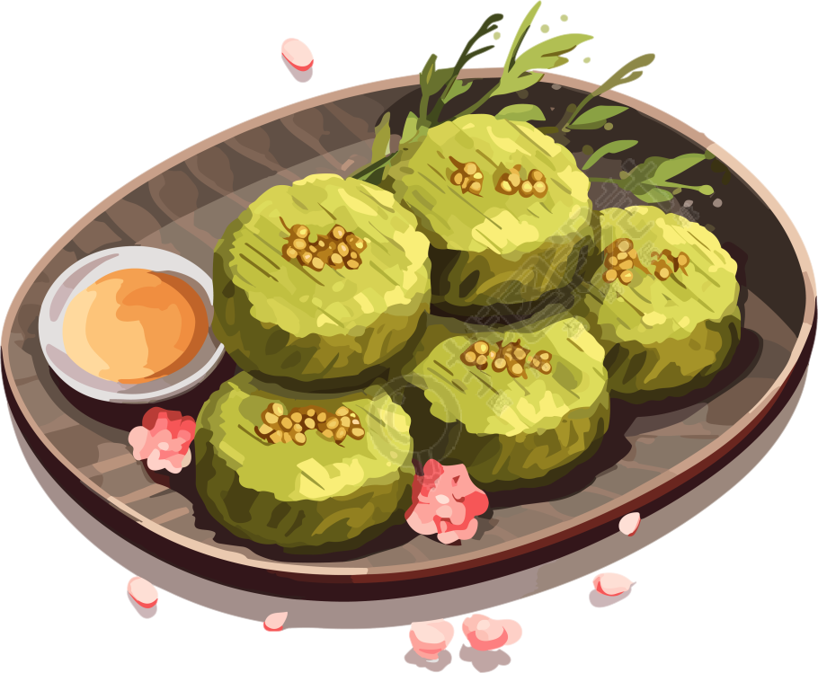 绿豆糕图形素材