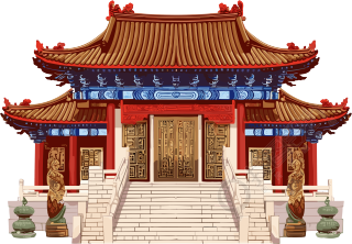 东方建筑插画设计