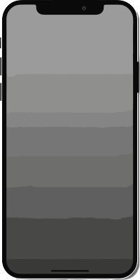 白色背景黑色iPhone X屏幕模拟模板