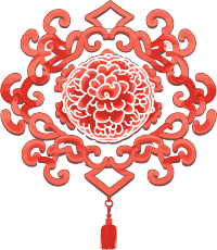 手绘中国艺术装饰品插画