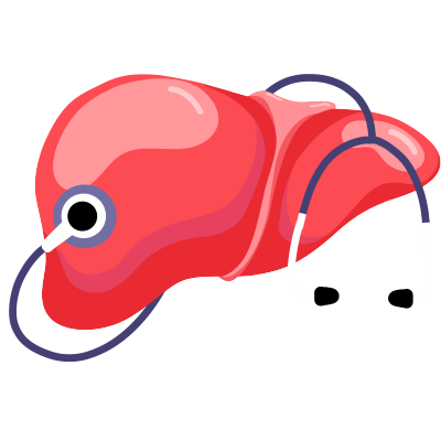 世界肝炎日肝脏插画素材