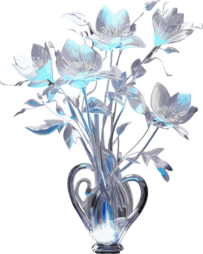 可商用金属色调的3D花瓶模型元素