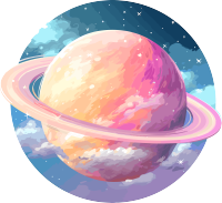 彩粉地球透明背景高清插画设计素材