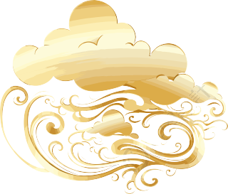 金色祥云PNG图形素材