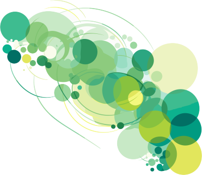 彩色线条圆圈的PNG矢量插画