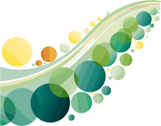 绿色渐变圆圈线条PNG矢量插图