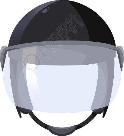 透明背景警察防弹头盔插画PNG