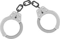 锰钢材质的警用手铐插画素材
