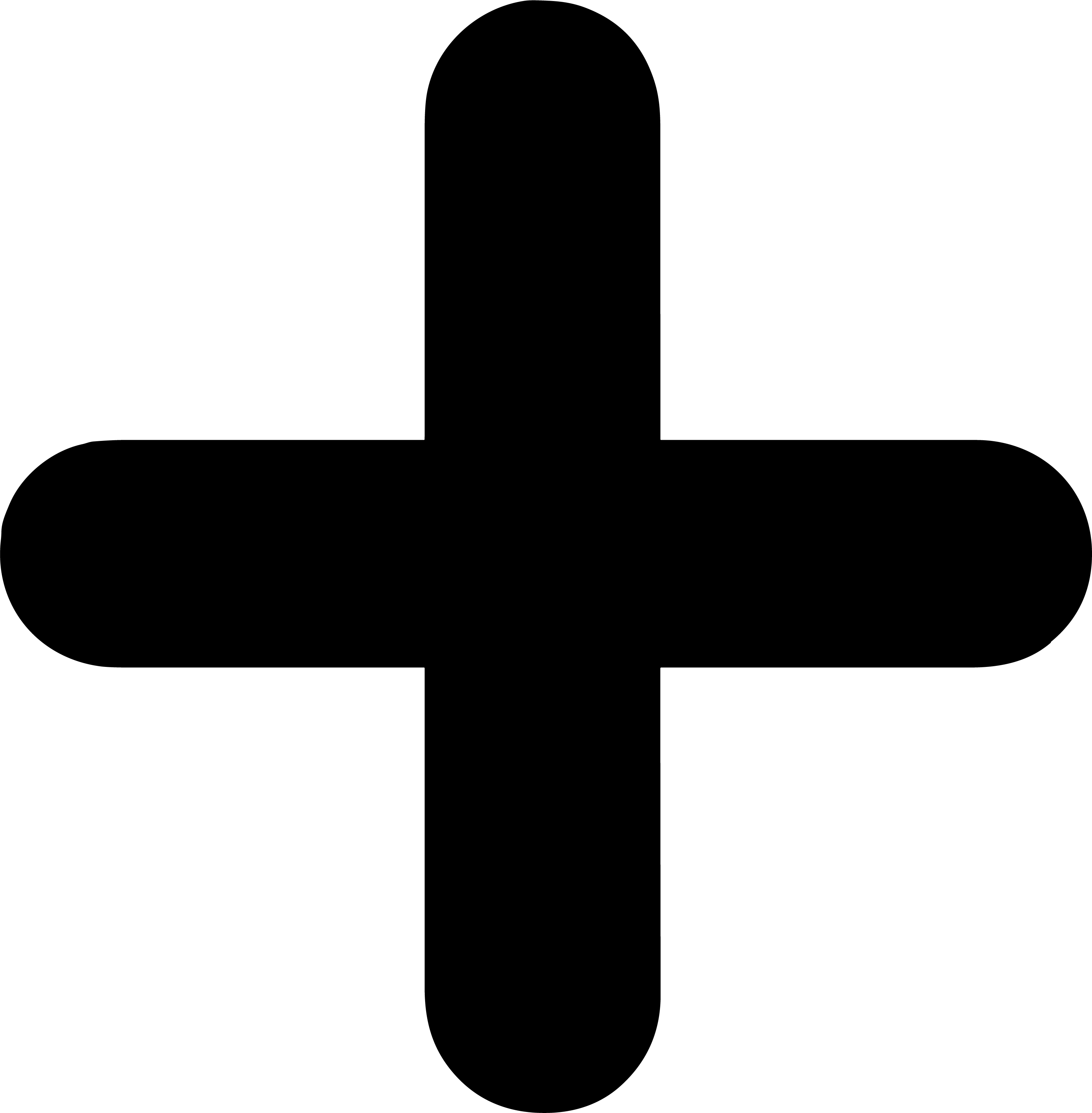 透明背景黑色十字高清PNG图形素材