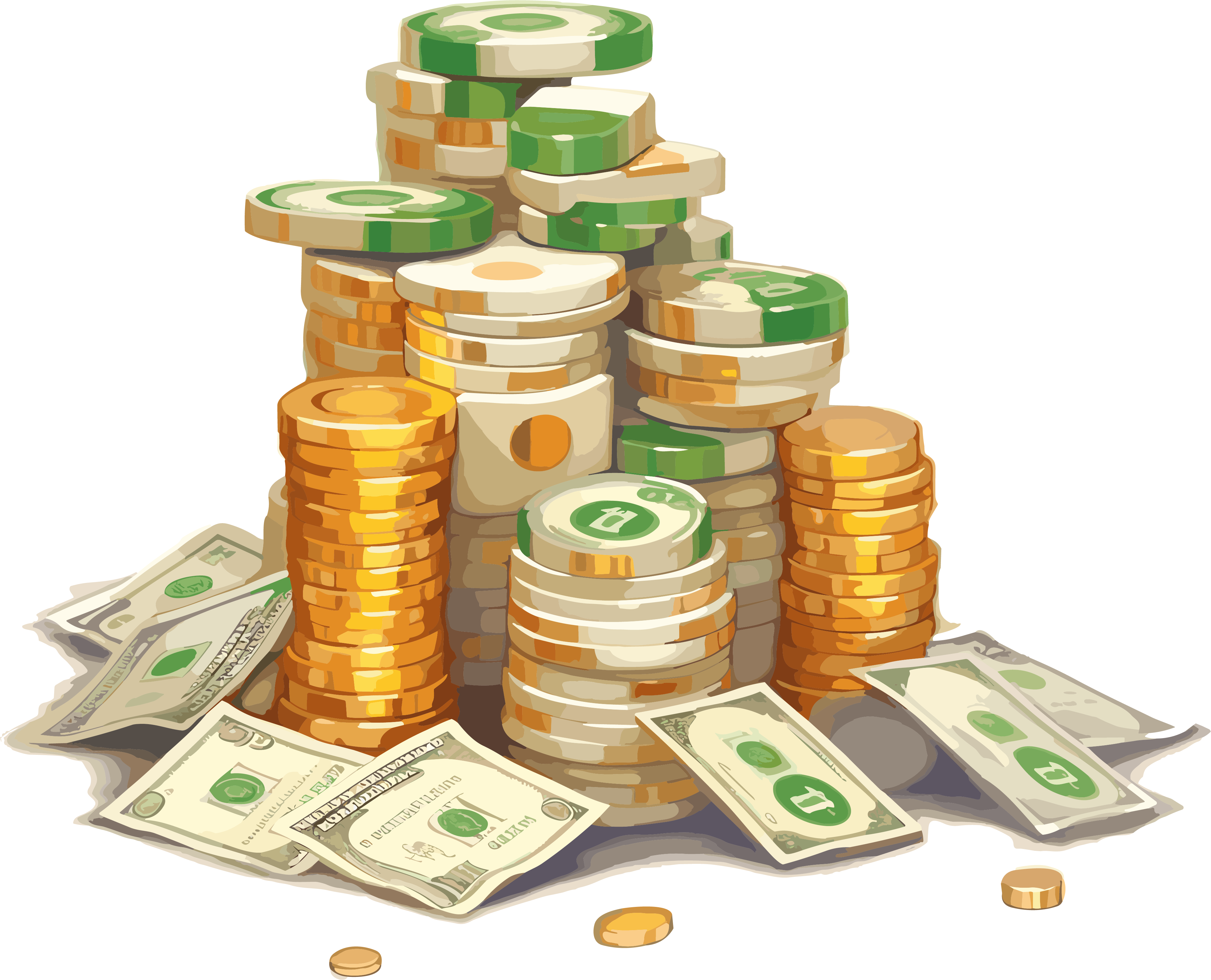 简化金币图形素材