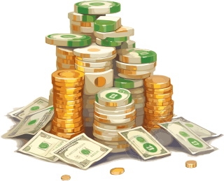 简化金币图形素材