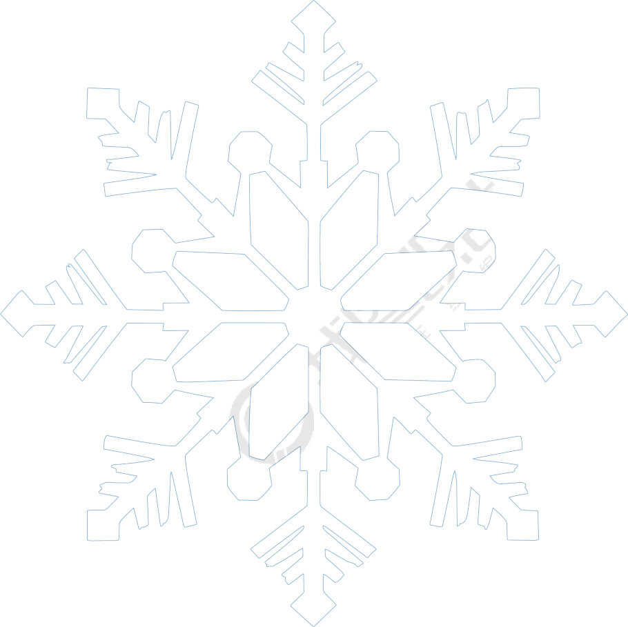 高清图形白色雪花图标PNG
