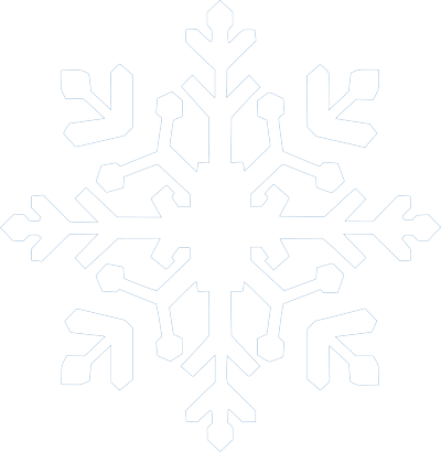 透明背景白色雪花插画素材