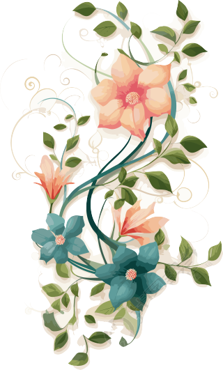 花藤矢量插画设计元素