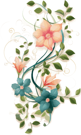 花藤矢量插画设计元素