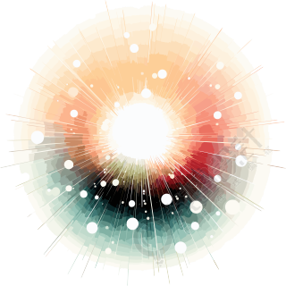 光点矢量粉彩星光扁平插画设计元素