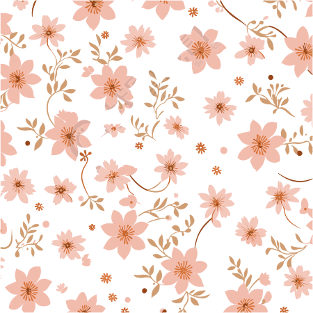 粉色花朵无缝图案素材