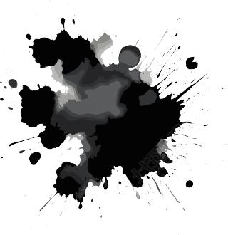 高清图形素材黑色墨点白色背景素材