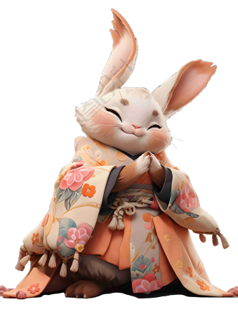 古风明朝兔子3D模型