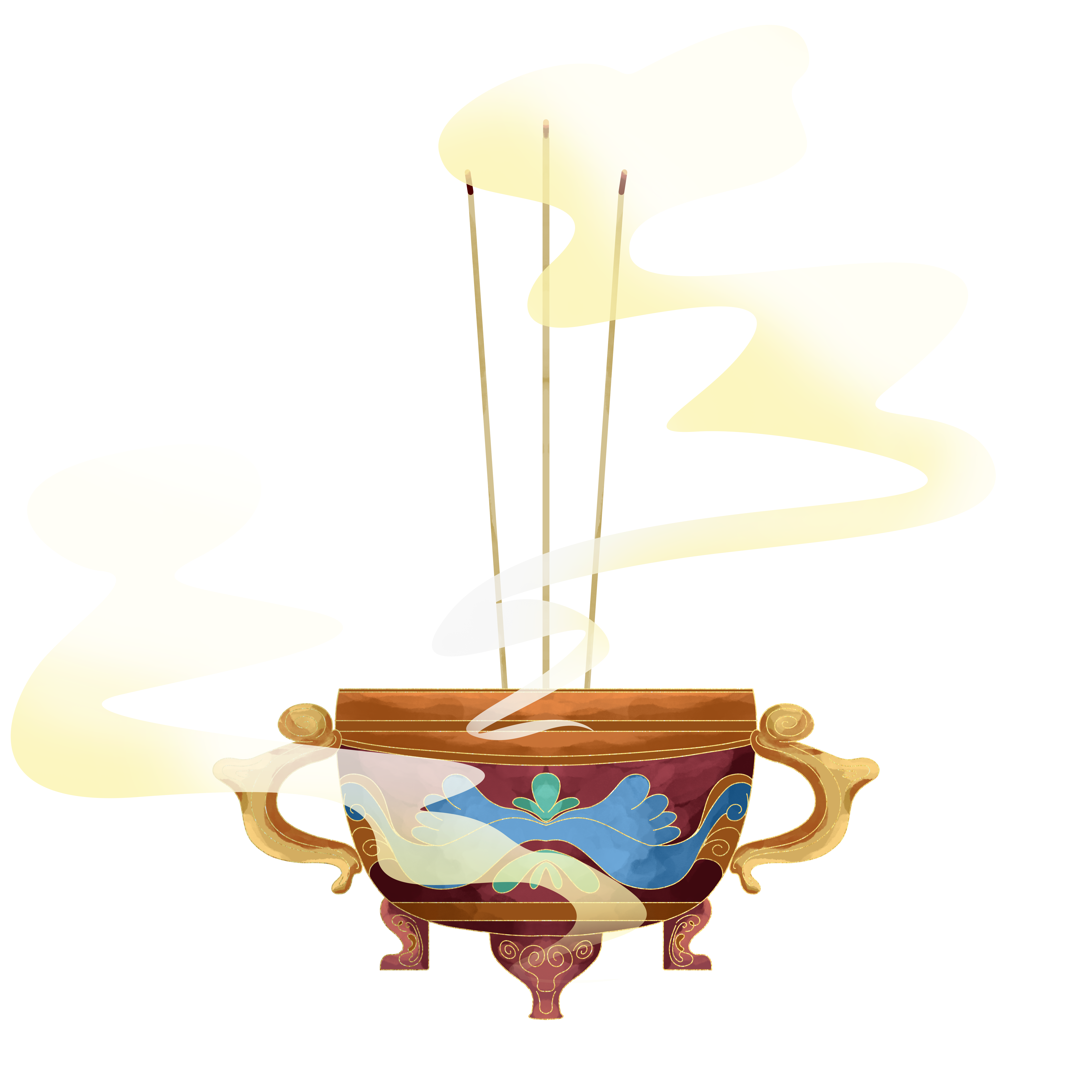 中元节插画图片创作方法快速制作技巧